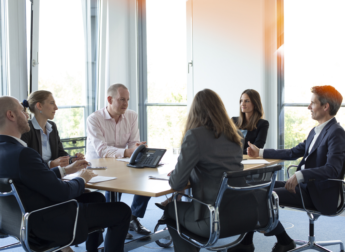 Rudolf Haesen, Dr. Isabelle Ruf, Andreas Conen, Friederike Eggert (hidden), Silvie Köhler, Dr. Konrad Rusch